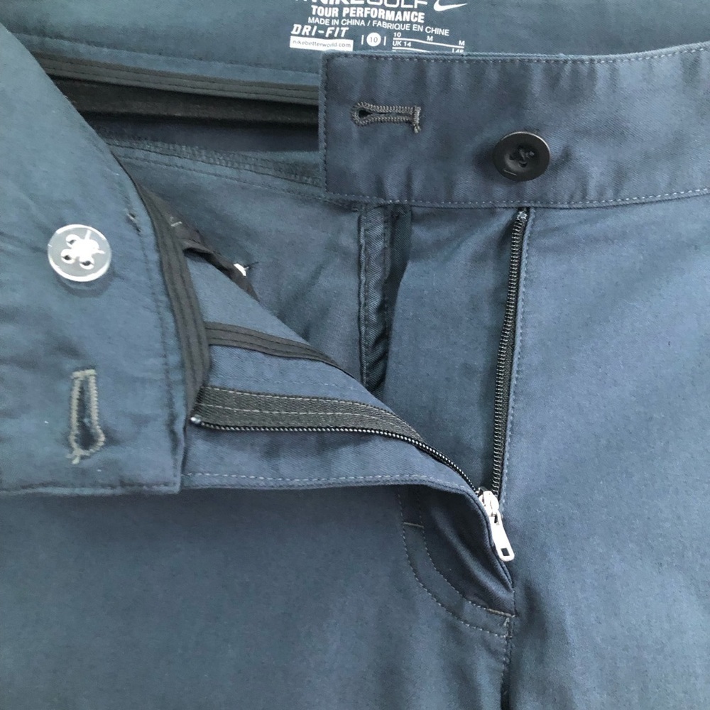 Nike Golf Tour Performance Navy Pants Sz 10 DriFit Athletic Stretchy Functional - Picture 4 of 12